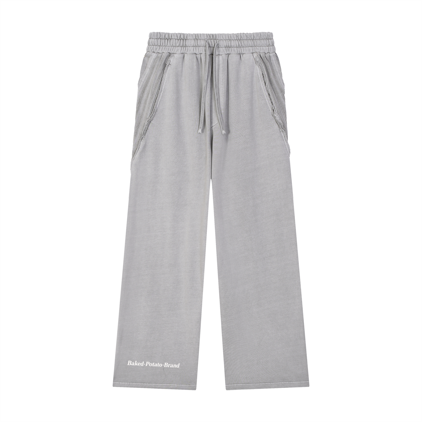 Snow Washed Tape Raw Edge Sweatpants