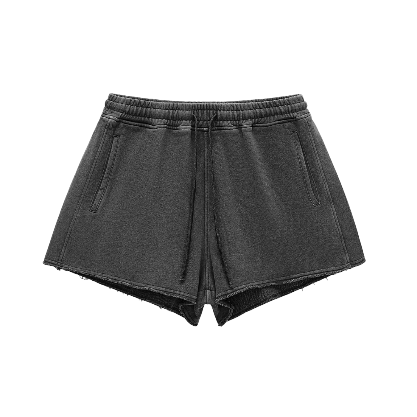 Snow Washed Raw "Baked Shorts"