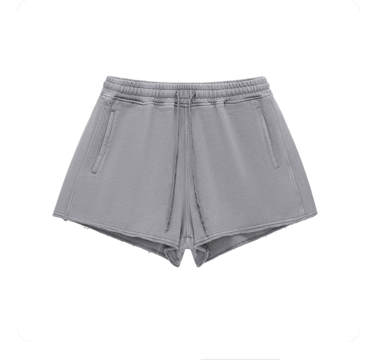 Snow Washed Raw "Baked Shorts"