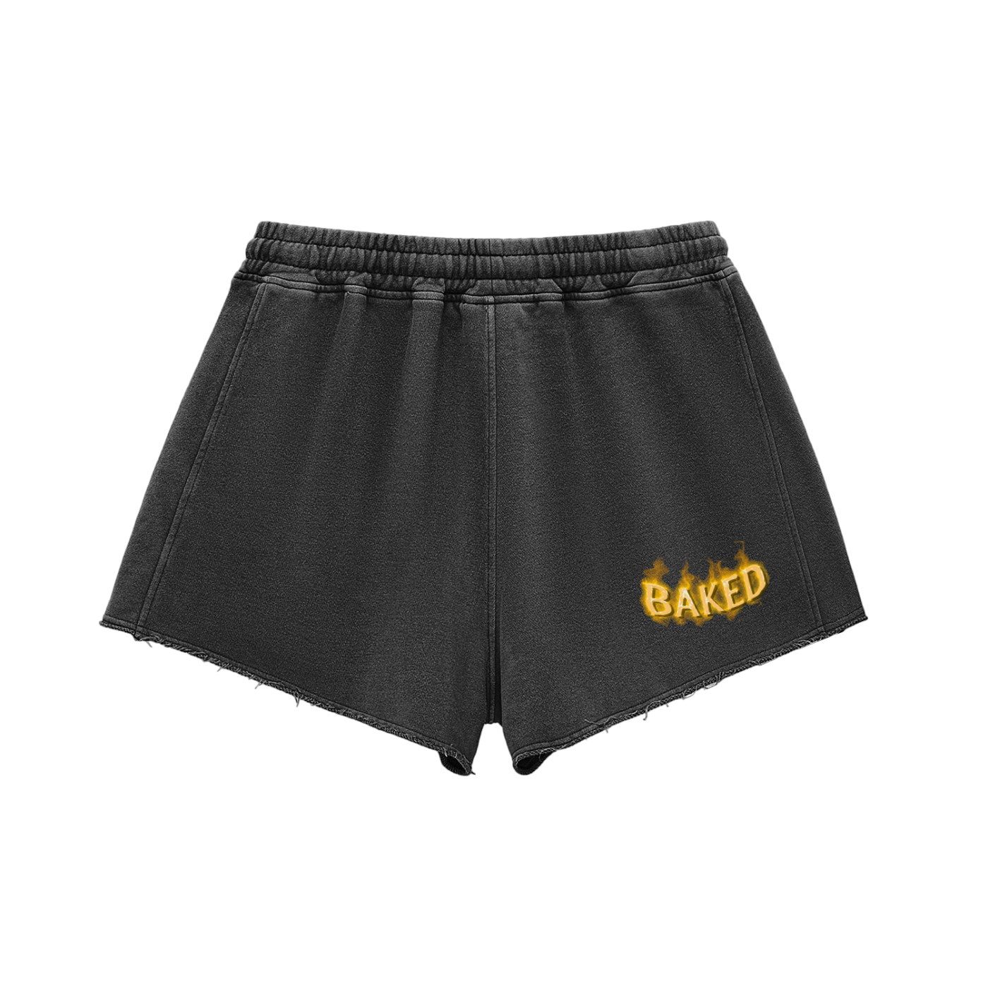 Snow Washed Raw "Baked Shorts"